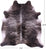 Grey Brindle Natural Cowhide Rug - XX-Large 8' 0"H x 7' 4"W