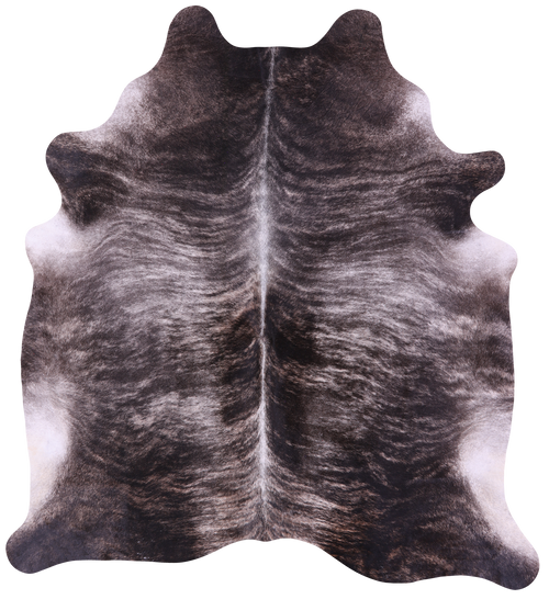 Grey Brindle Natural Cowhide Rug - XX-Large 8' 0