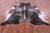 Grey Brindle Natural Cowhide Rug - XX-Large 8' 0"H x 7' 4"W