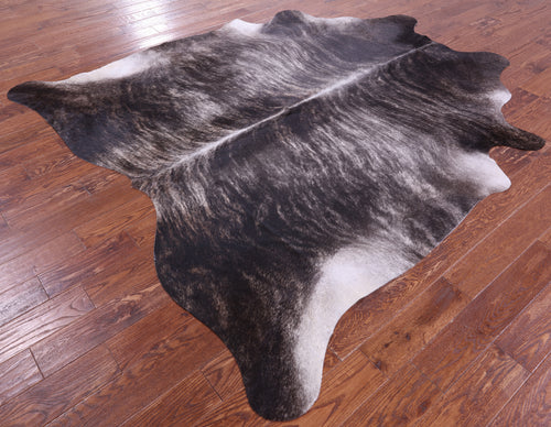 Grey Brindle Natural Cowhide Rug - XX-Large 8' 0