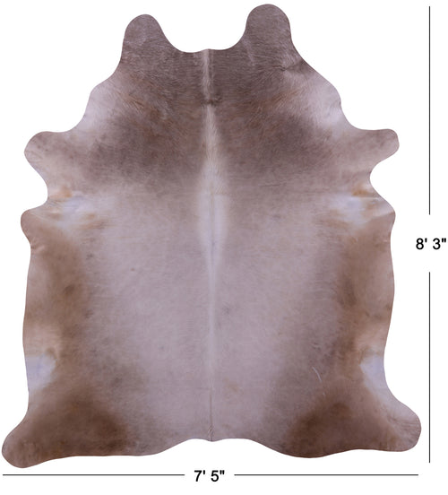 Champagne Natural Cowhide Rug - XX-Large 8' 3