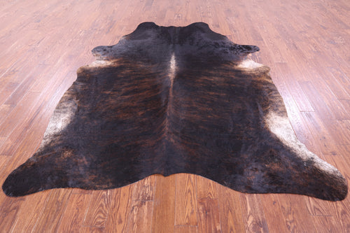 Dark Brindle Natural Cowhide Rug - XX-Large 8' 3