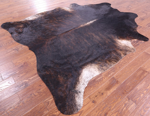 Dark Brindle Natural Cowhide Rug - XX-Large 8' 3