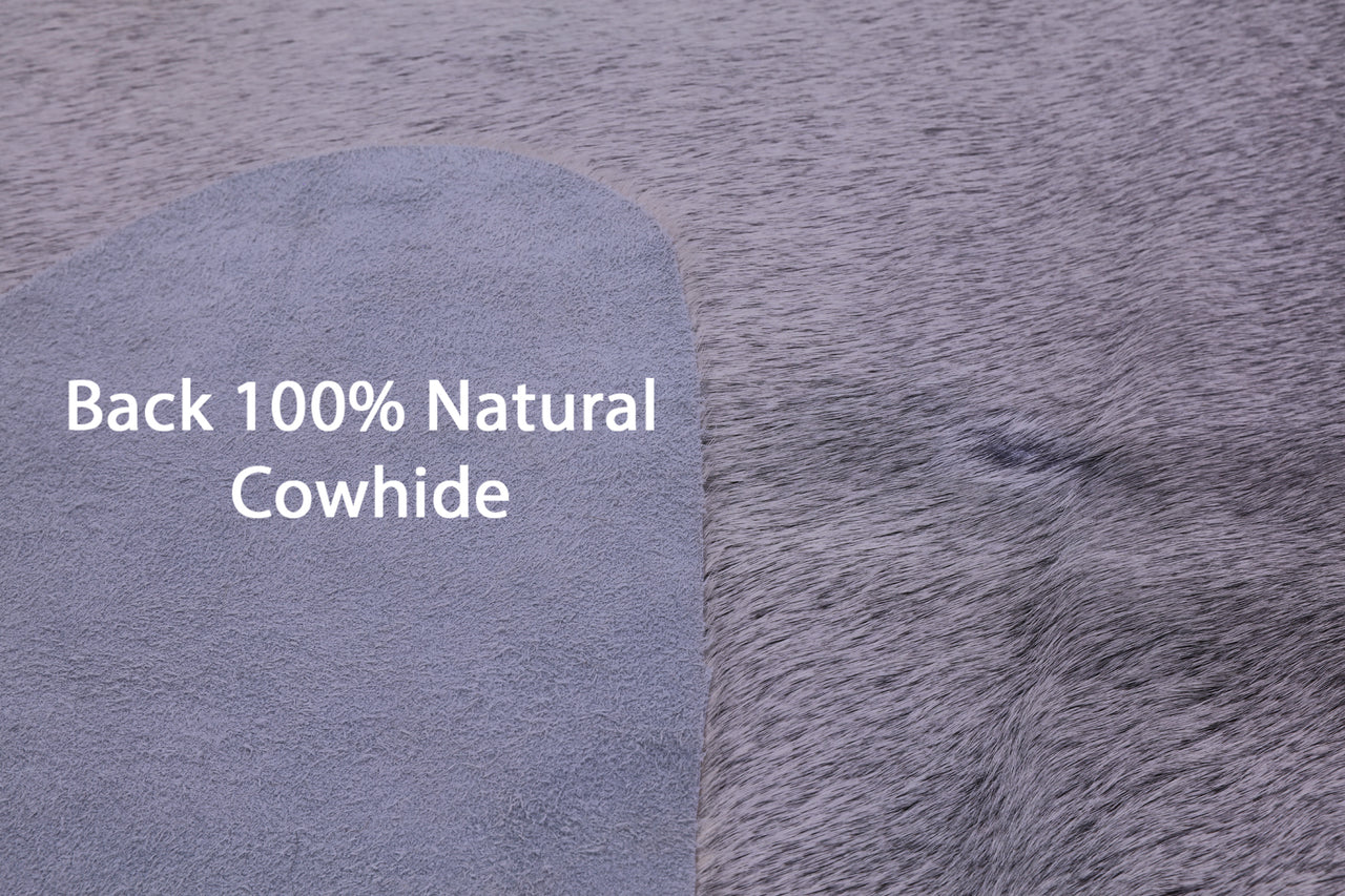 Grey Natural Cowhide Rug - XX-Large 8' 5"H x 6' 8"W