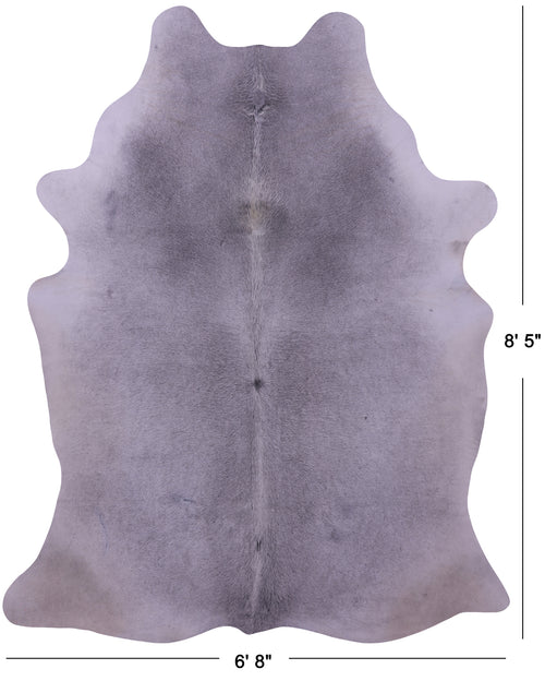 Grey Natural Cowhide Rug - XX-Large 8' 5