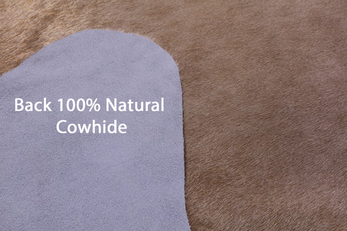 Light Brown Natural Cowhide Rug - XX-Large 8' 3