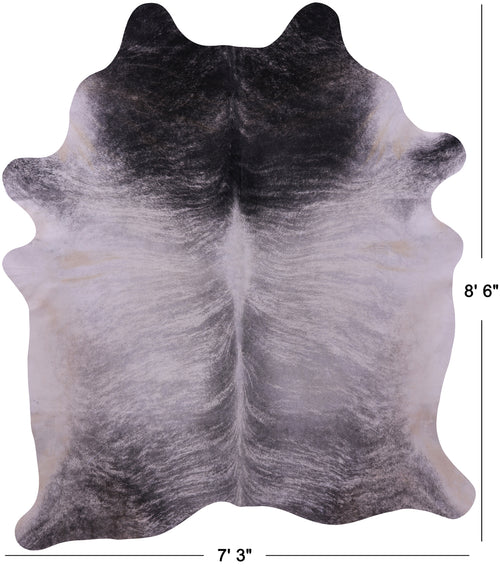 Grey Brindle Natural Cowhide Rug - XX-Large 8' 6