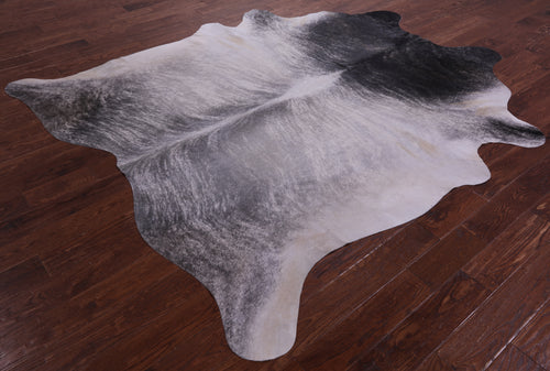 Grey Brindle Natural Cowhide Rug - XX-Large 8' 6