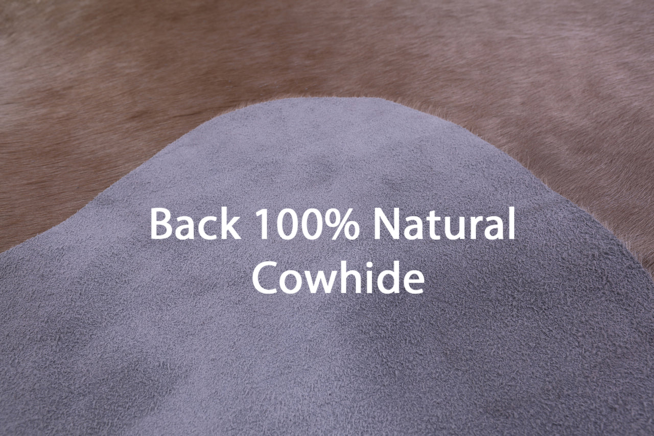 Light Brown Natural Cowhide Rug - XX-Large 9' 0"H x 7' 1"W