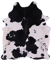 Thumbnail for Black & White Natural Cowhide Rug - XX-Large 8' 4