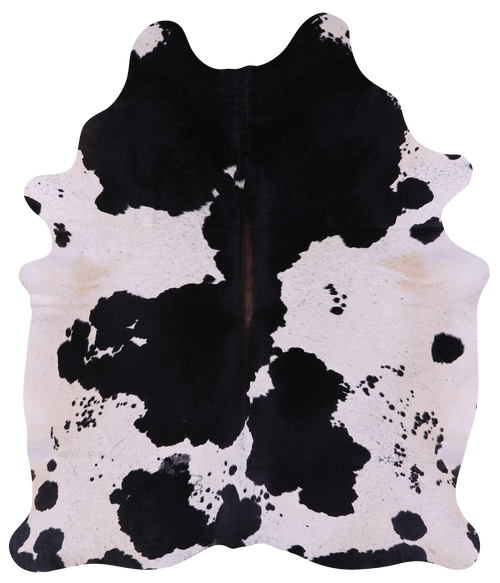 Black & White Natural Cowhide Rug - XX-Large 8' 4