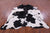 Black & White Natural Cowhide Rug - XX-Large 8' 4"H x 7' 0"W