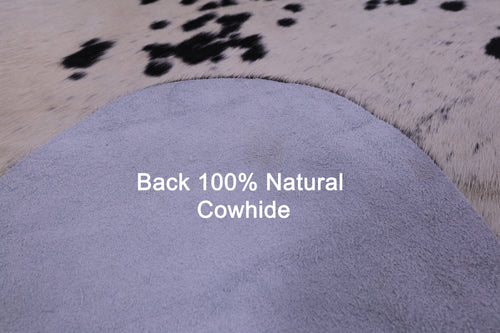 Black & White Natural Cowhide Rug - XX-Large 8' 4
