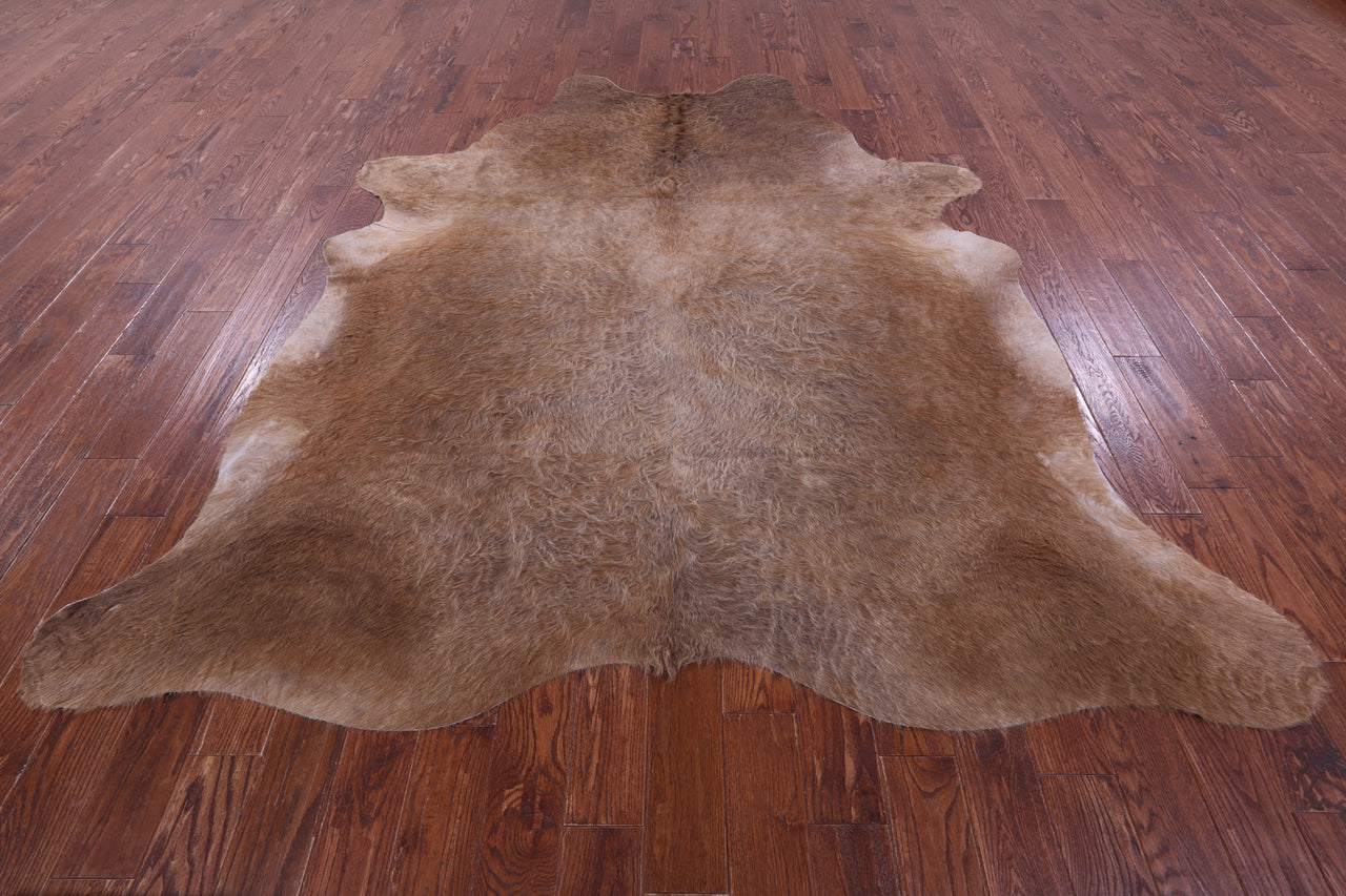 Light Brown Natural Cowhide Rug - XX-Large 8' 8"H x 7' 7"W