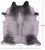 Grey Brindle Natural Cowhide Rug - XX-Large 8' 5"H x 7' 7"W