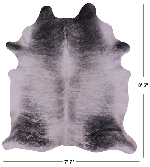 Grey Brindle Natural Cowhide Rug - XX-Large 8' 5