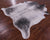 Grey Brindle Natural Cowhide Rug - XX-Large 8' 5"H x 7' 7"W