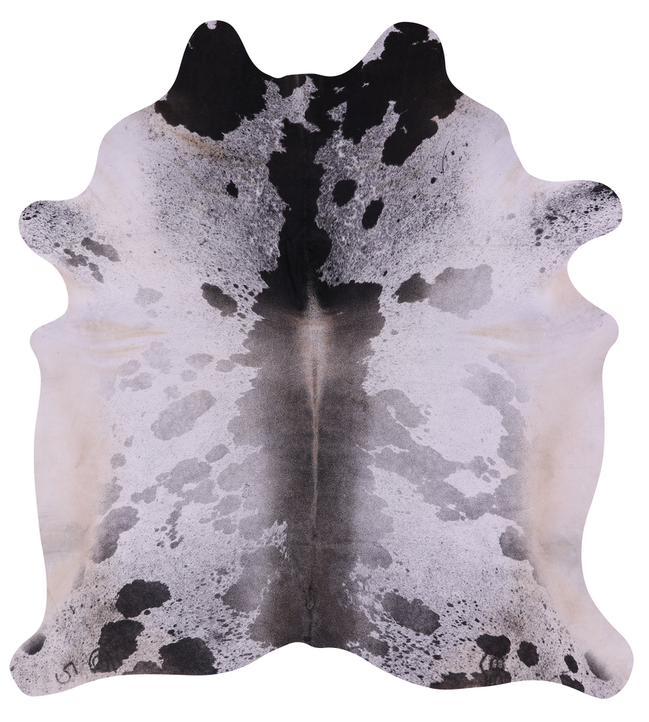 Black Salt & Pepper Natural Cowhide Rug - XX-Large 8' 4"H x 7' 7"W