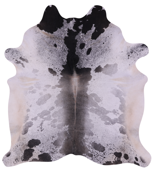Black Salt & Pepper Natural Cowhide Rug - XX-Large 8' 4
