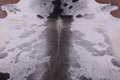 Black Salt & Pepper Natural Cowhide Rug - XX-Large 8' 4