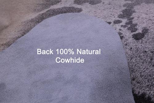 Black Salt & Pepper Natural Cowhide Rug - XX-Large 8' 4