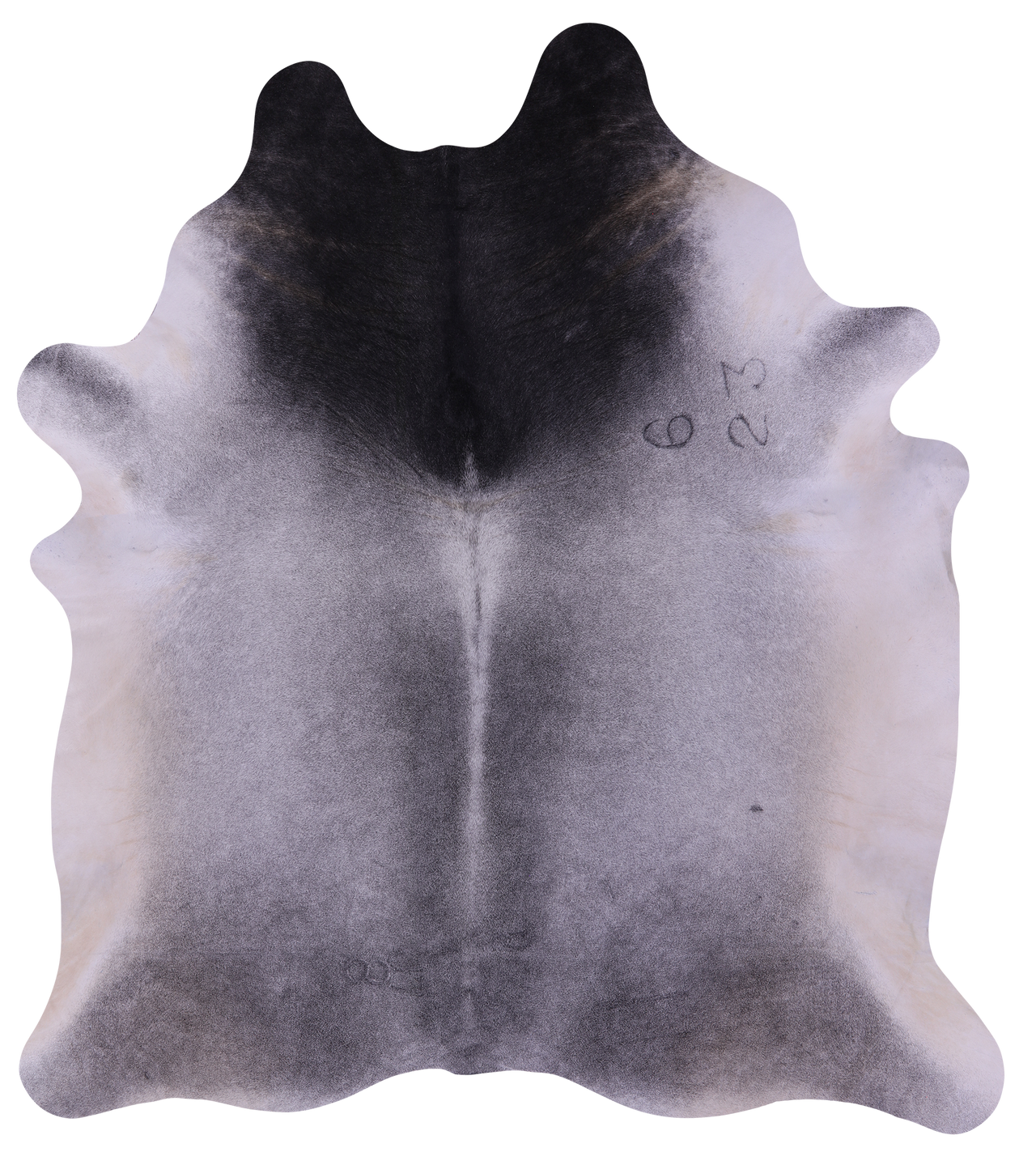 Grey Natural Cowhide Rug - XX-Large 8' 1"H x 7' 3"W