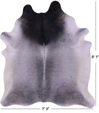 Thumbnail for Grey Natural Cowhide Rug - XX-Large 8' 1