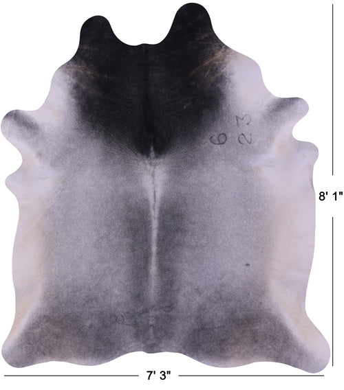 Grey Natural Cowhide Rug - XX-Large 8' 1