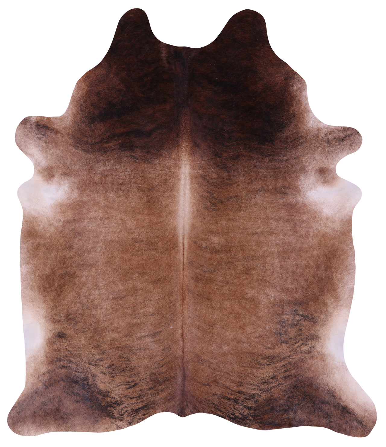 Light Brindle Natural Cowhide Rug - XX-Large 8' 7"H x 7' 3"W