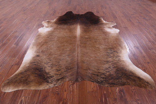 Light Brindle Natural Cowhide Rug - XX-Large 8' 7