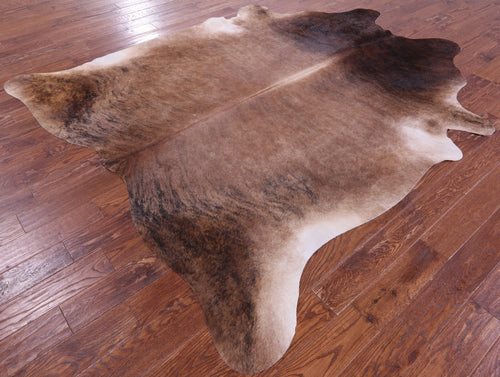 Light Brindle Natural Cowhide Rug - XX-Large 8' 7