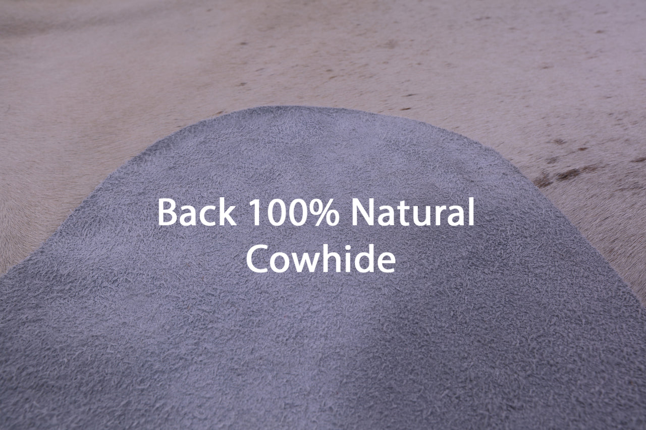 Beige Natural Cowhide Rug - XX-Large 8' 4"H x 7' 1"W