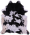Black & White Natural Cowhide Rug - XX-Large 8' 5"H x 7' 4"W