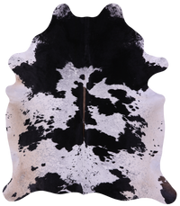 Thumbnail for Black & White Natural Cowhide Rug - XX-Large 8' 5