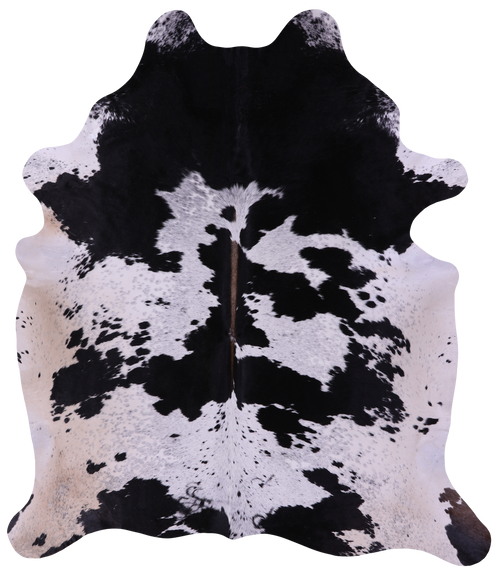 Black & White Natural Cowhide Rug - XX-Large 8' 5