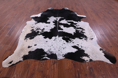Black & White Natural Cowhide Rug - XX-Large 8' 5