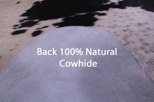 Black & White Natural Cowhide Rug - XX-Large 8' 5