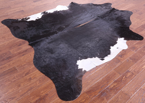 Black & White Natural Cowhide Rug - XX-Large 8' 9