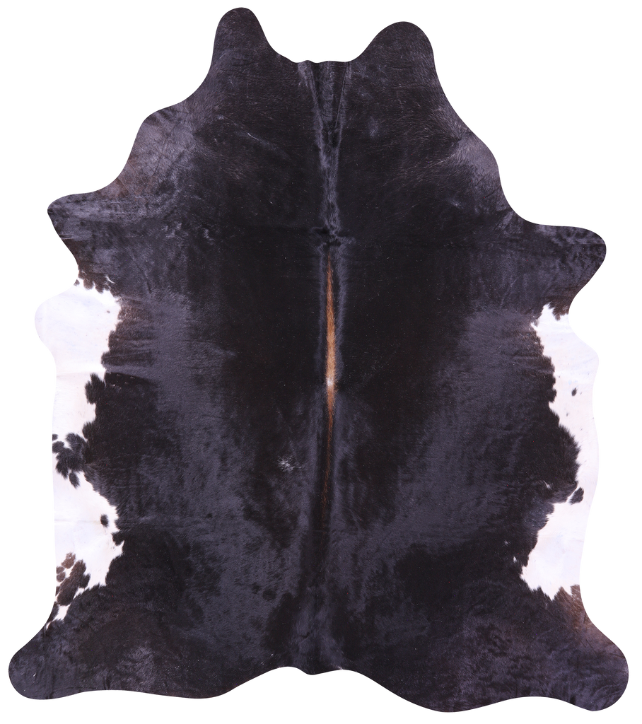 Black & White Natural Cowhide Rug - XX-Large 8' 9"H x 7' 7"W