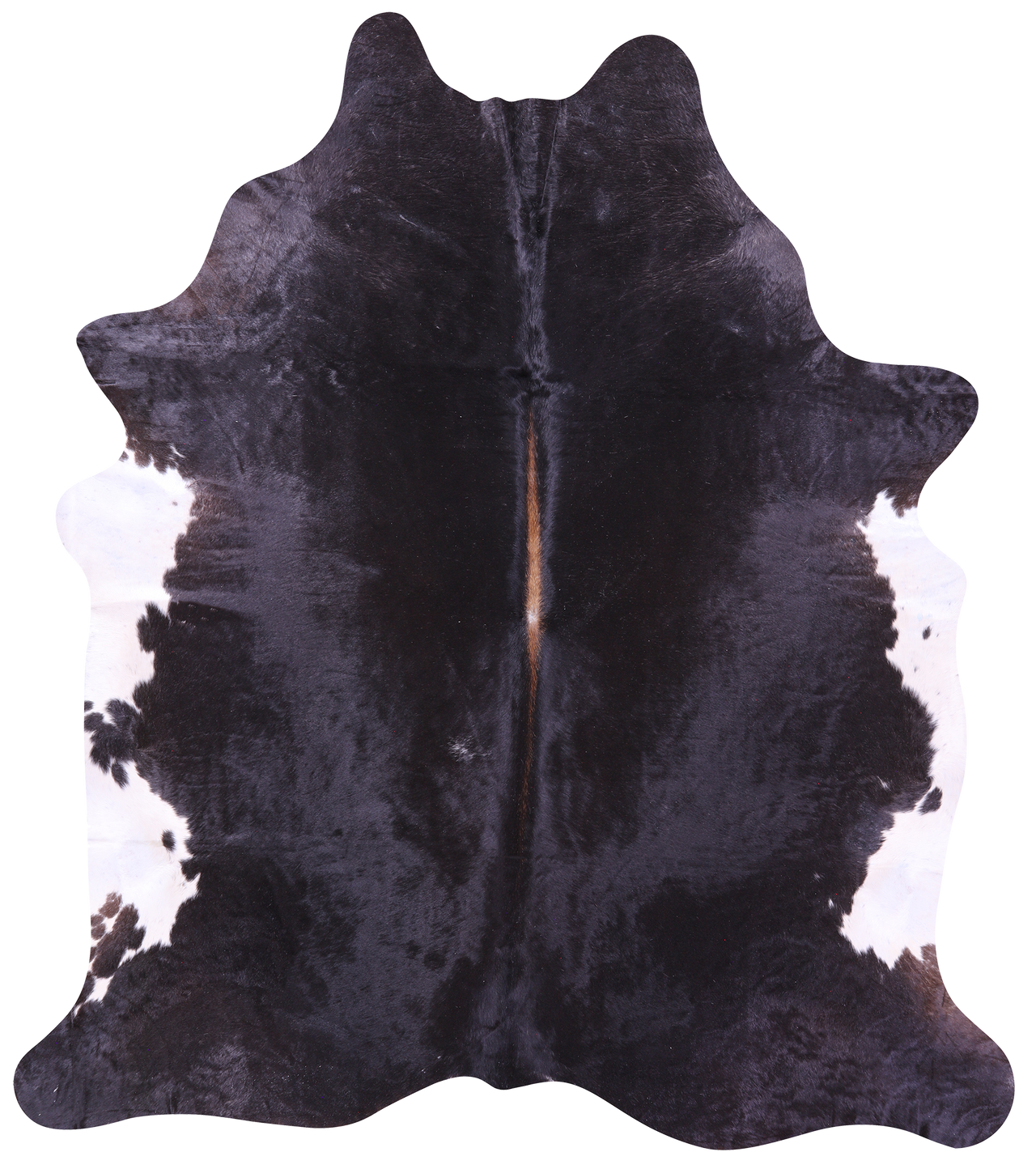 Black & White Natural Cowhide Rug - XX-Large 8' 9"H x 7' 7"W