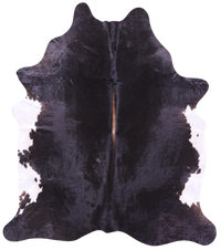 Thumbnail for Black & White Natural Cowhide Rug - XX-Large 8' 9