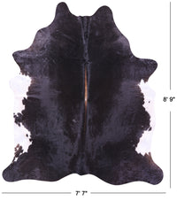 Thumbnail for Black & White Natural Cowhide Rug - XX-Large 8' 9