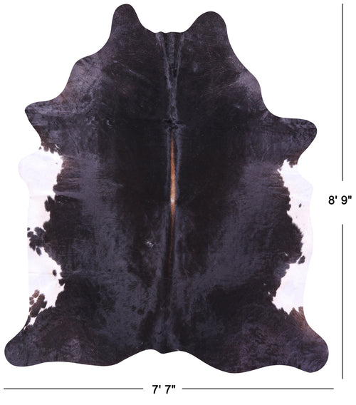 Black & White Natural Cowhide Rug - XX-Large 8' 9