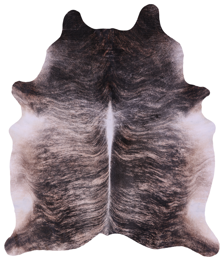 Light Brindle Natural Cowhide Rug - XX-Large 8' 7"H x 7' 3"W