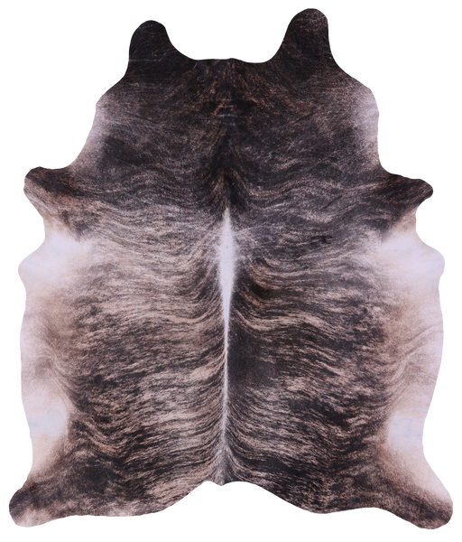 Light Brindle Natural Cowhide Rug - XX-Large 8' 7"H x 7' 3"W