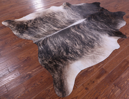 Light Brindle Natural Cowhide Rug - XX-Large 8' 7