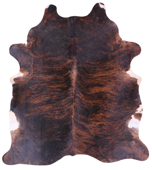 Dark Brindle Natural Cowhide Rug - XX-Large 8' 8