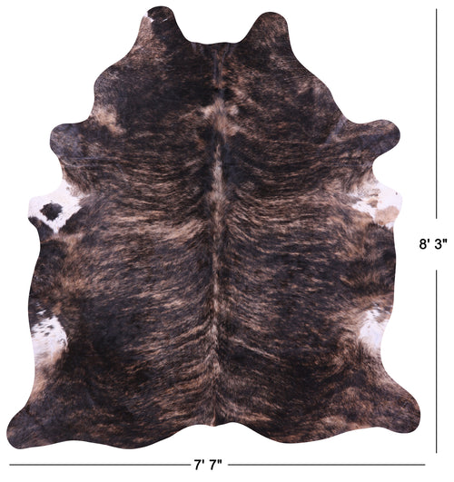 Light Brindle Natural Cowhide Rug - XX-Large 8' 3