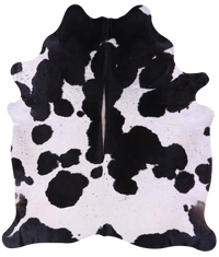 Thumbnail for Black & White Natural Cowhide Rug - XX-Large 9' 0