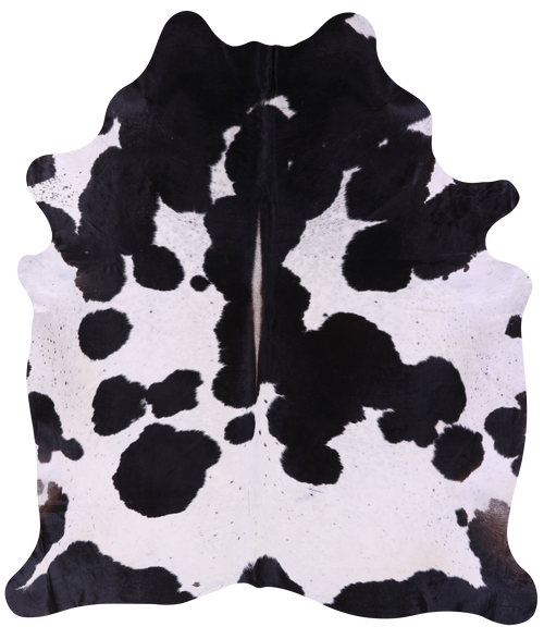 Black & White Natural Cowhide Rug - XX-Large 9' 0